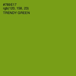 #789E17 - Trendy Green Color Image